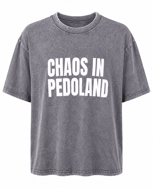 T-shirt 'Chaos in pedoland'