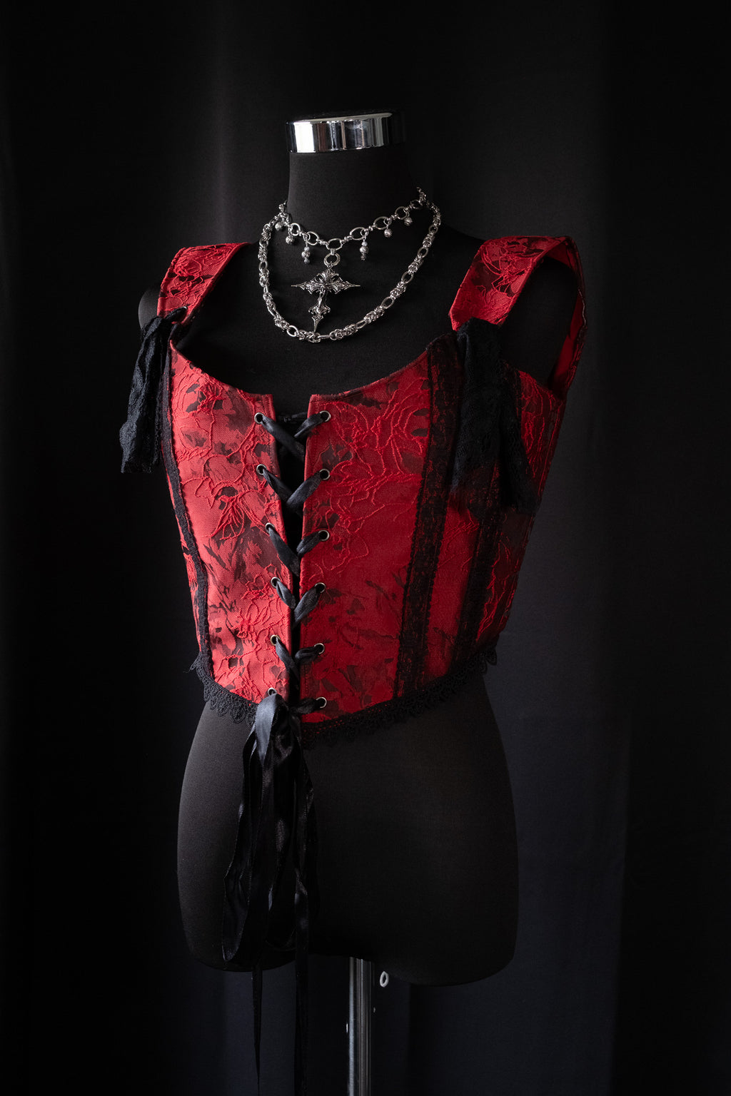 Corset "Red blood 2" - M / L