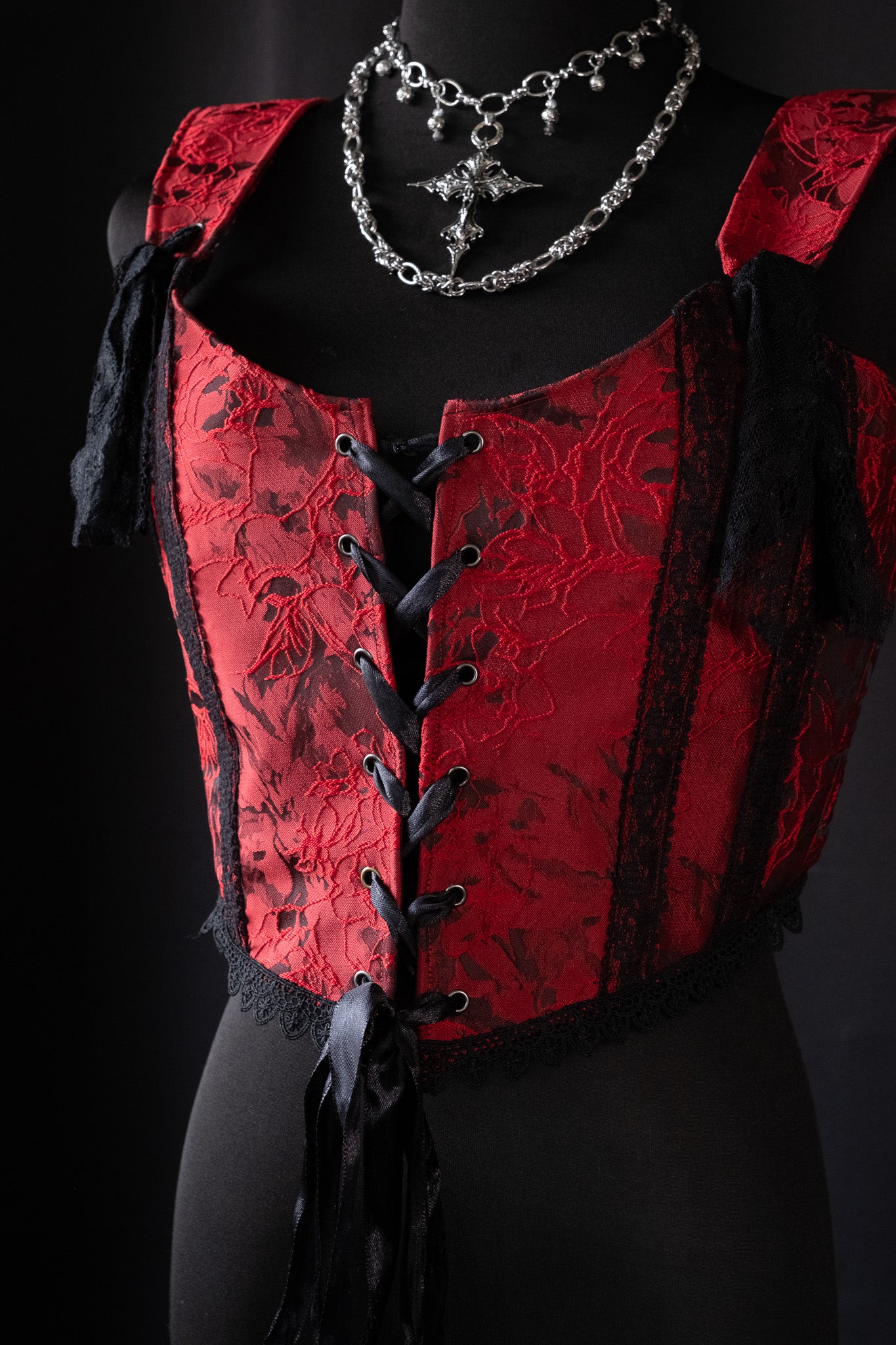 Corset "Red blood 2" - M / L