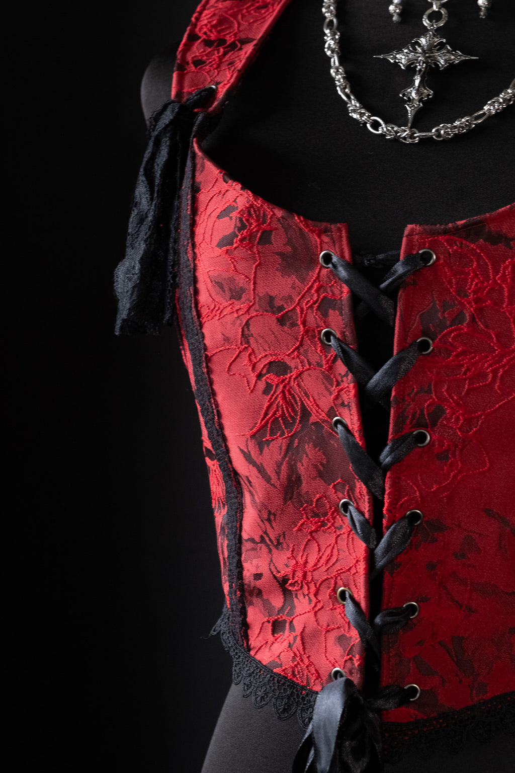 Corset "Red blood 2" - M / L