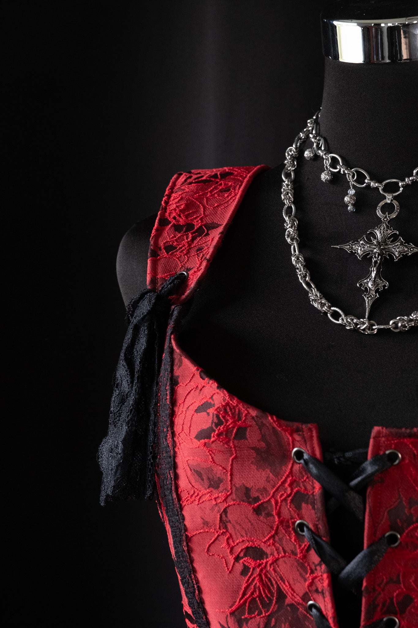 Corset "Red blood 2" - M / L