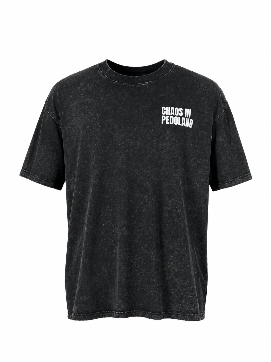 T-shirt ‘Chaos in Pedoland’ - Petit logo