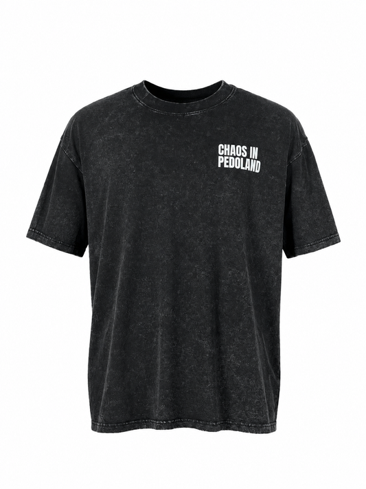 T-shirt ‘Chaos in Pedoland’ - Petit logo