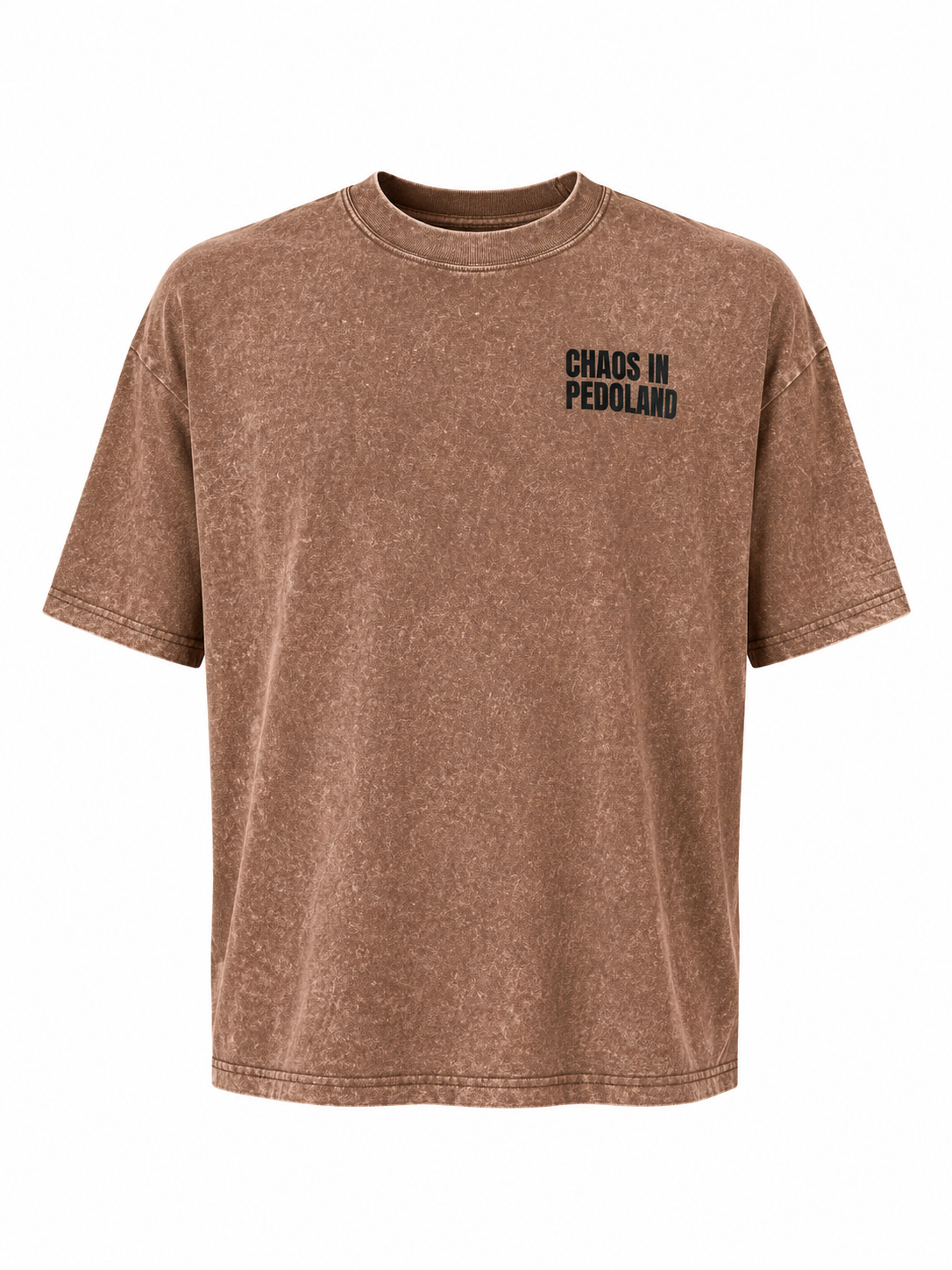 T-shirt ‘Chaos in Pedoland’ - Petit logo